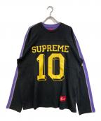 SUPREMEシュプリーム）の古着「Split L/S Football Top」｜ブラック