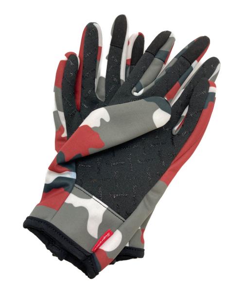 Superme（シュプリーム）Superme (シュプリーム) Windstopper zip gloves レッド サイズ:SIZE Sの古着・服飾アイテム