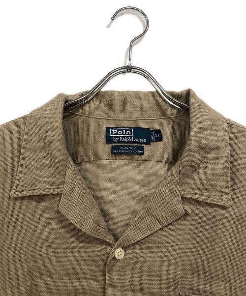 POLO RALPH LAUREN（ポロ・ラルフローレン）POLO RALPH LAUREN (ポロ・ラルフローレン) オープンカラー半袖シャツ カーキ サイズ:SIZE XLの古着・服飾アイテム