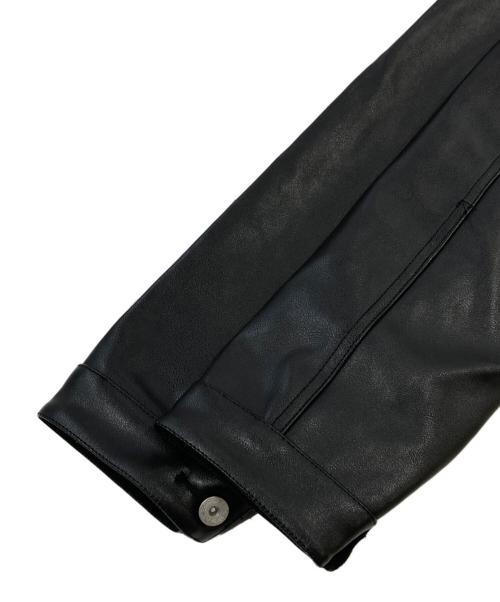 BACKERS（バッカーズ）Backers (バッカーズ) エコレザージャケット ブラック サイズ:SIZE Mの古着・服飾アイテム