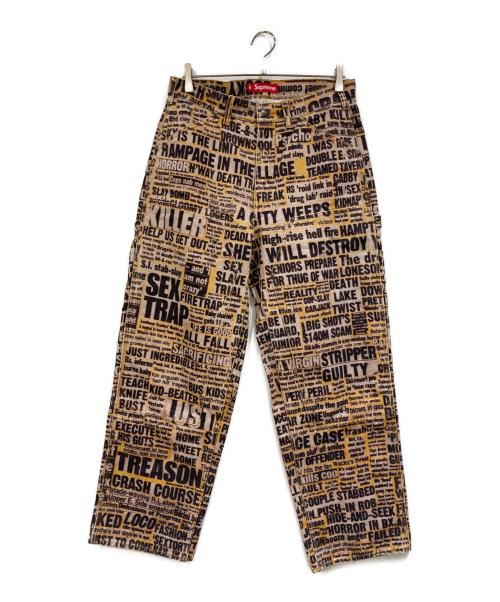 SUPREME（シュプリーム）SUPREME (シュプリーム) Dash Snow Double Knee Painter Pant ベージュ サイズ:76ｃｍの古着・服飾アイテム