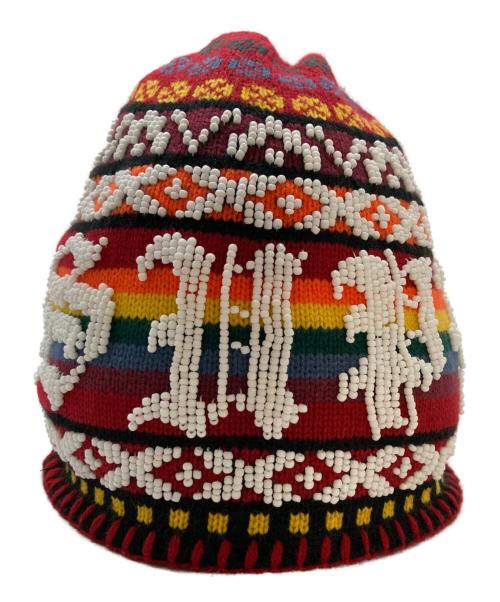 SUPREME（シュプリーム）Supreme (シュプリーム) beaded beanie レッドの古着・服飾アイテム