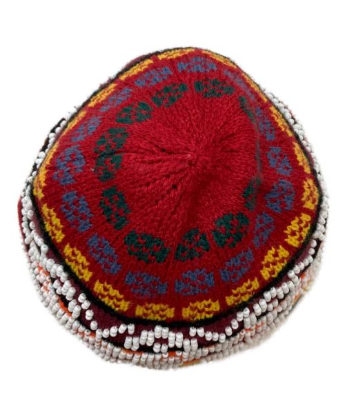 SUPREME（シュプリーム）Supreme (シュプリーム) beaded beanie レッドの古着・服飾アイテム