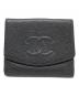 CHANEL（シャネル）の古着「ココマーク3つ折り財布」｜ブラック