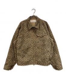 JOURNAL STANDARD relume×UNIVERSAL OVERALL（ジャーナルスタンダード レリューム×ユニバーサルオーバーオール）の古着「レオパード柄ジャケット」｜ベージュ