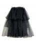 noir kei ninomiya (ノワール ケイ ニノミヤ) ティアードレースチュールスカート ブラック サイズ:SIZE S：22000円