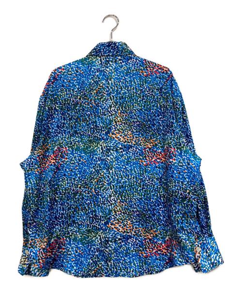 HERALBONY（ヘラルボニー）HERALBONY (ヘラルボニー) シャツブラウス「（無題）（青）」 ブルー×グリーン サイズ:SIZE Freeの古着・服飾アイテム