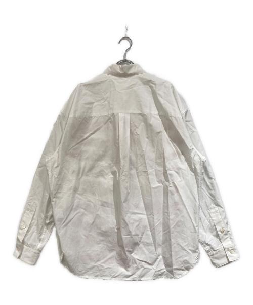HERALBONY（ヘラルボニー）HERALBONY (ヘラルボニー) レギュラーカラーシャツ「red gradation brush1-mm2025」 ホワイト×レッド サイズ:SIZE Lの古着・服飾アイテム
