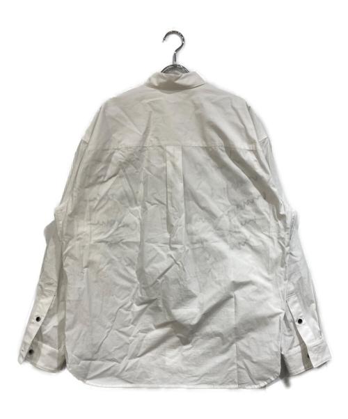 HERALBONY（ヘラルボニー）HERALBONY (ヘラルボニー) レギュラーカラーシャツ「heart-mm2024」 ホワイト×ブラック サイズ:SIZE Lの古着・服飾アイテム