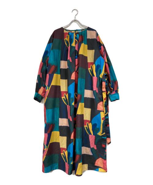 HERALBONY（ヘラルボニー）HERALBONY (ヘラルボニー) マルチカラークルーネックワンピース マルチカラー サイズ:ＳＩＺＥＦＲＥＥの古着・服飾アイテム