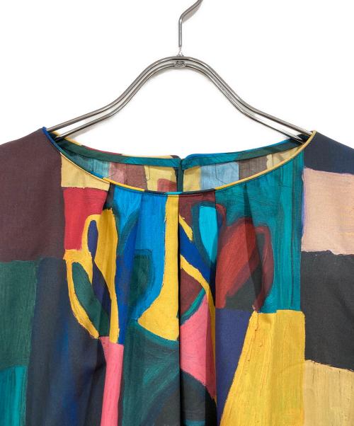 HERALBONY（ヘラルボニー）HERALBONY (ヘラルボニー) マルチカラークルーネックワンピース マルチカラー サイズ:ＳＩＺＥＦＲＥＥの古着・服飾アイテム