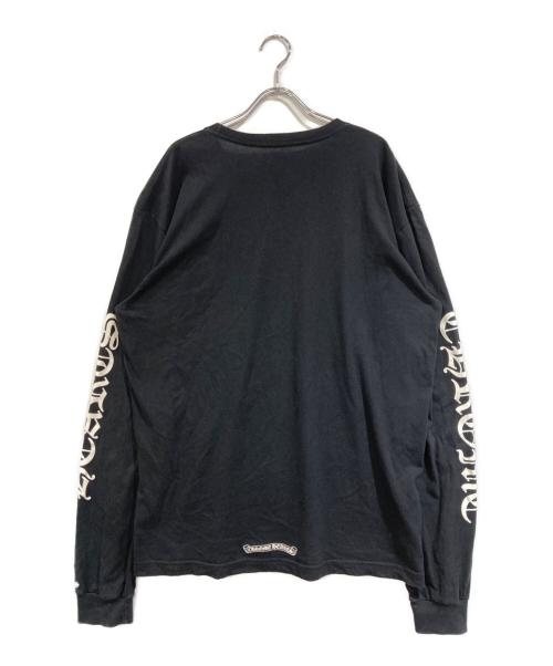 CHROME HEARTS（クロムハーツ）CHROME HEARTS (クロムハーツ) NECKLOGO L/S TSHIRT ブラック サイズ:SIZE XLの古着・服飾アイテム