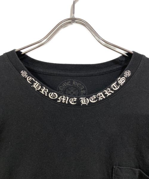 CHROME HEARTS（クロムハーツ）CHROME HEARTS (クロムハーツ) NECKLOGO L/S TSHIRT ブラック サイズ:SIZE XLの古着・服飾アイテム