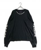 CHROME HEARTSクロムハーツ）の古着「NECKLOGO L/S TSHIRT」｜ブラック