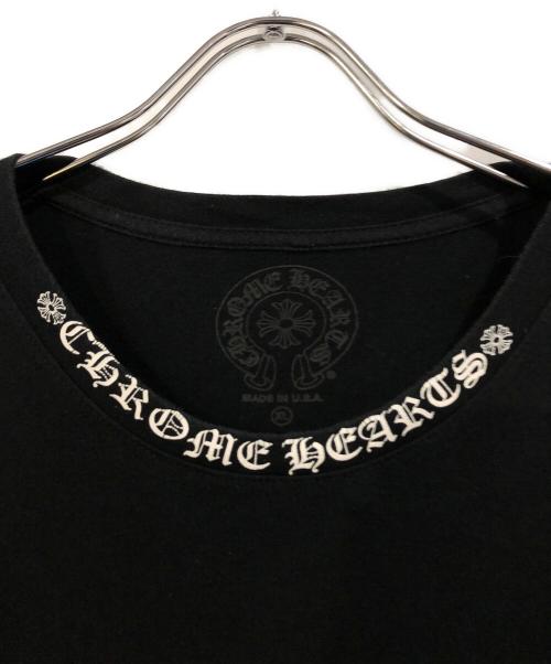 CHROME HEARTS（クロムハーツ）CHROME HEARTS (クロムハーツ) NECKLOGO L/S TSHIRT ブラック サイズ:SIZE XLの古着・服飾アイテム
