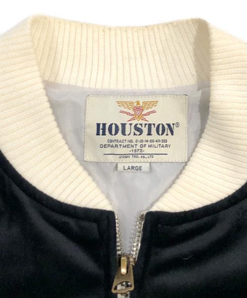 HOUSTON（ヒューストン）HOUSTON (ヒューストン) VELVET SOUVENIR JACKET ブラック サイズ:SIZE Lの古着・服飾アイテム