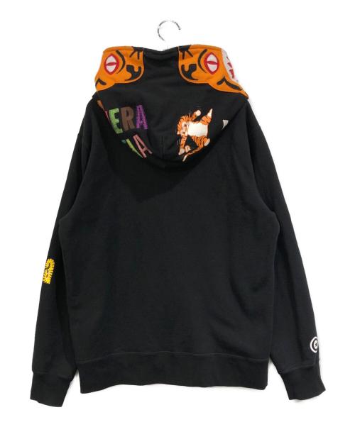 A BATHING APE（アベイシングエイプ）A BATHING APE (アベイシングエイプ) iger full zip hoodie ブラック サイズ:SIZE Lの古着・服飾アイテム