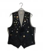 Soeソーイ）の古着「Studded Vest」｜ブラック