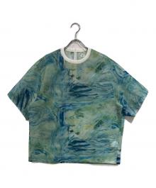 HERALBONY（ヘラルボニー）の古着「シアーラッセルTシャツ「ノースウエスト航空」」｜スカイブルー