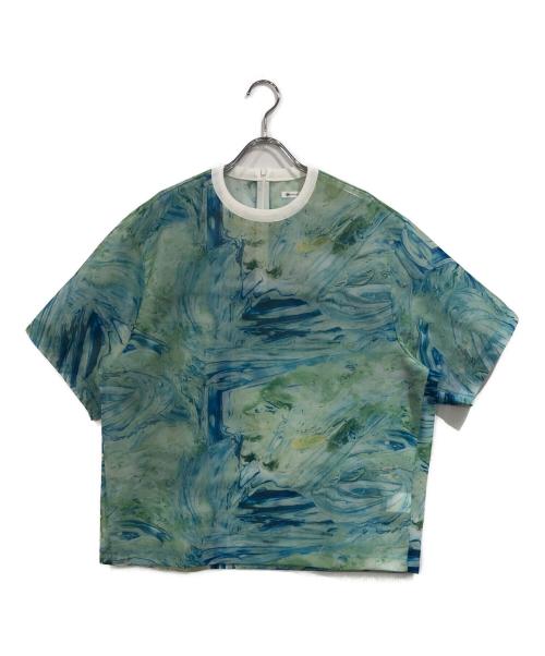 HERALBONY（ヘラルボニー）HERALBONY (ヘラルボニー) シアーラッセルTシャツ「ノースウエスト航空」 スカイブルー サイズ:SIZE Freeの古着・服飾アイテム
