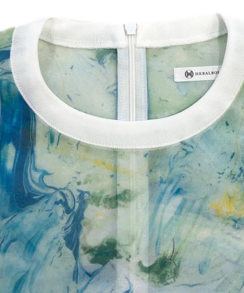 HERALBONY（ヘラルボニー）HERALBONY (ヘラルボニー) シアーラッセルTシャツ「ノースウエスト航空」 スカイブルー サイズ:SIZE Freeの古着・服飾アイテム