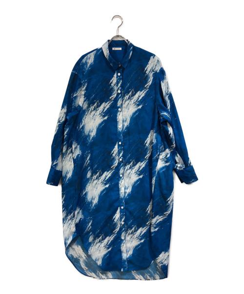 HERALBONY（ヘラルボニー）HERALBONY (ヘラルボニー) シャツワンピース「魚の大群」 スカイブルー サイズ:SIZE Freeの古着・服飾アイテム
