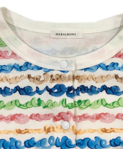 HERALBONY（ヘラルボニー）HERALBONY (ヘラルボニー) コットンカーディガン「colorful brush1-mm2025」 ホワイト サイズ:SIZE Freeの古着・服飾アイテム