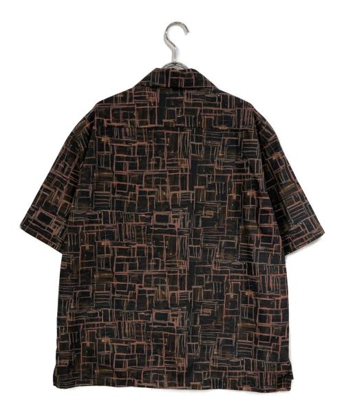 HERALBONY（ヘラルボニー）HERALBONY (ヘラルボニー) オープンカラーシャツ「無題」 ブラウン サイズ:SIZE Mの古着・服飾アイテム