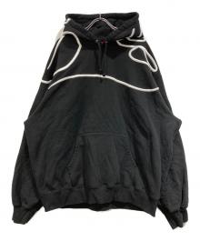 SUPREME（シュプリーム）の古着「Shoulder Script Hooded Sweat」｜ブラック