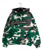 SUPREMEシュプリーム）の古着「Quilted Zip Up Hooded Sweatshirt」｜グリーン