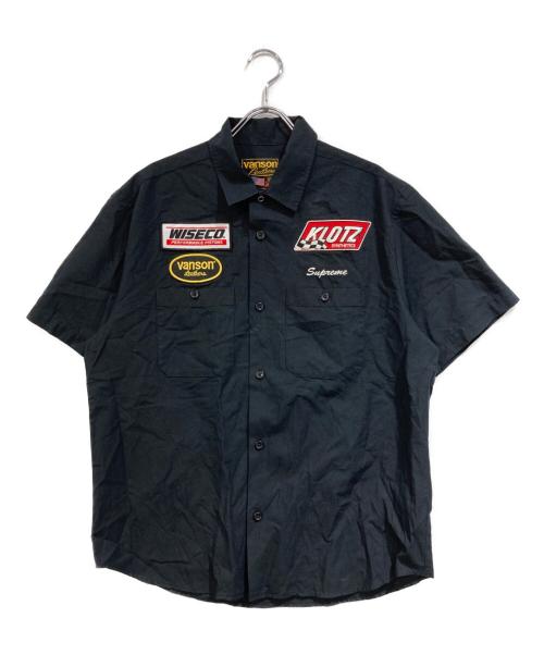 SUPREME（シュプリーム）SUPREME (シュプリーム) VANSON (バンソン) Leathers S/S Work Shirt ブラック サイズ:SIZE Sの古着・服飾アイテム