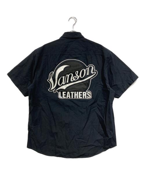SUPREME（シュプリーム）SUPREME (シュプリーム) VANSON (バンソン) Leathers S/S Work Shirt ブラック サイズ:SIZE Sの古着・服飾アイテム
