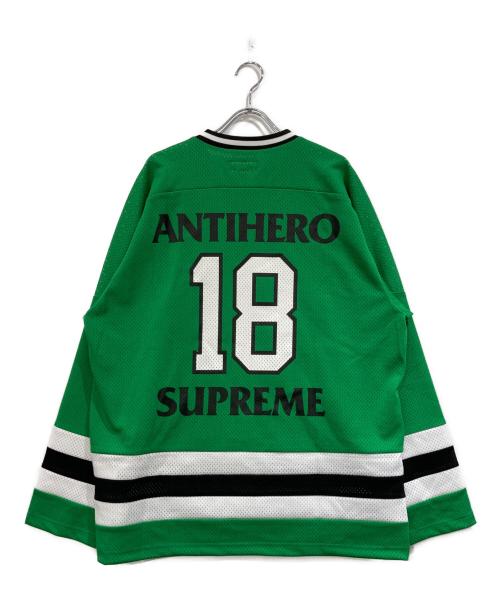 SUPREME（シュプリーム）Supreme (シュプリーム) ANTIHERO (アンタイヒーロー) Ozzy Hockey jersey グリーン サイズ:SIZE Mの古着・服飾アイテム
