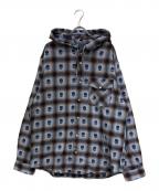 SUPREME×NUMBER (N)INEシュプリーム×ナンバーナイン）の古着「Hooded Flannel Shirt」｜ブルー