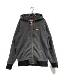 DIESEL（ディーゼル）の古着「D-Gir Track Denim Hoodie」｜ブラック