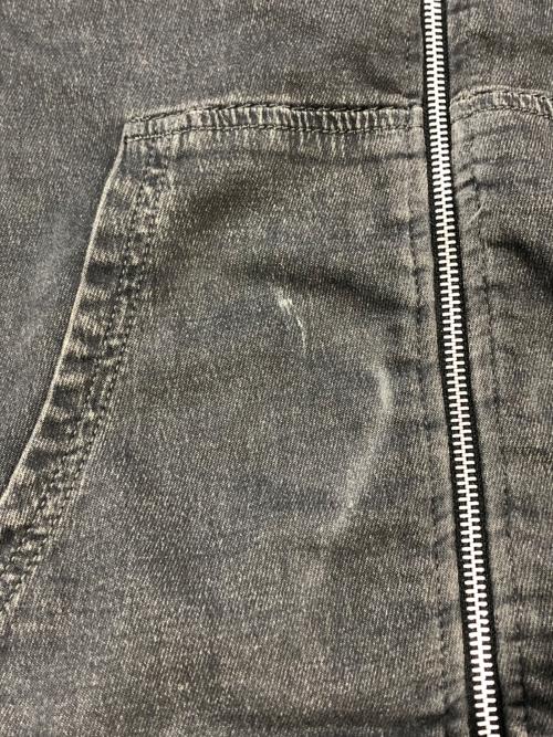 DIESEL（ディーゼル）DIESEL (ディーゼル) D-Gir Track Denim Hoodie ブラック サイズ:SIZE Sの古着・服飾アイテム