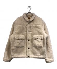 HUMAN MADE（ヒューマンメイド）の古着「WOOL BLENDED BOA FLEECE WORK JACKET」｜ベージュ