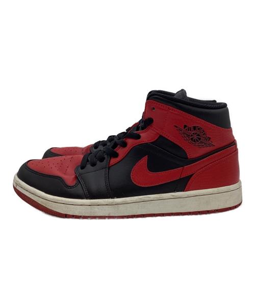 NIKE（ナイキ）NIKE (ナイキ) AIR JORDAN 1 MID BRED レッド サイズ:US9.5の古着・服飾アイテム