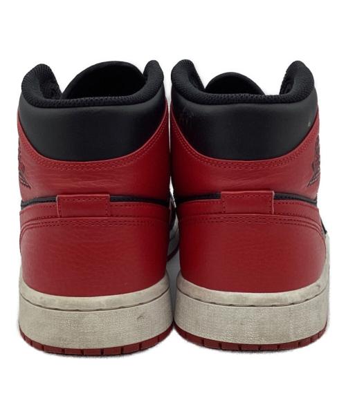 NIKE（ナイキ）NIKE (ナイキ) AIR JORDAN 1 MID BRED レッド サイズ:US9.5の古着・服飾アイテム