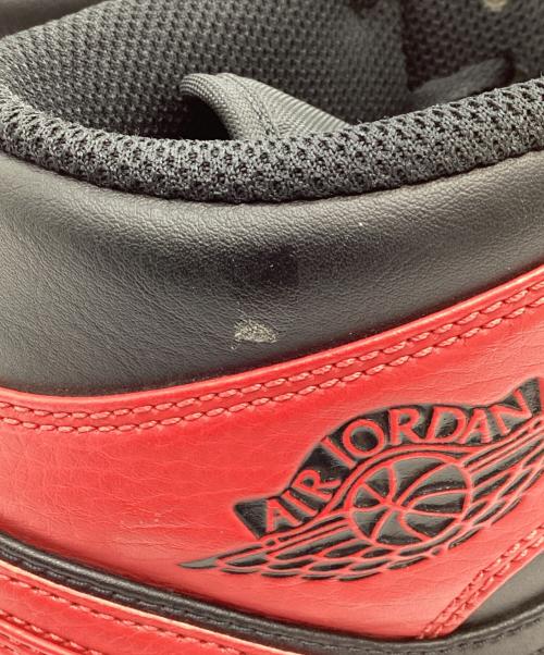 NIKE（ナイキ）NIKE (ナイキ) AIR JORDAN 1 MID BRED レッド サイズ:US9.5の古着・服飾アイテム