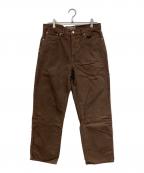 stussyステューシー）の古着「CLASSIC PANT WASHED CANVAS」｜ブラウン