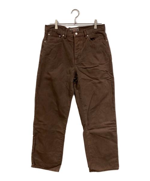 stussy（ステューシー）stussy (ステューシー) CLASSIC PANT WASHED CANVAS ブラウン サイズ:SIZE 32の古着・服飾アイテム