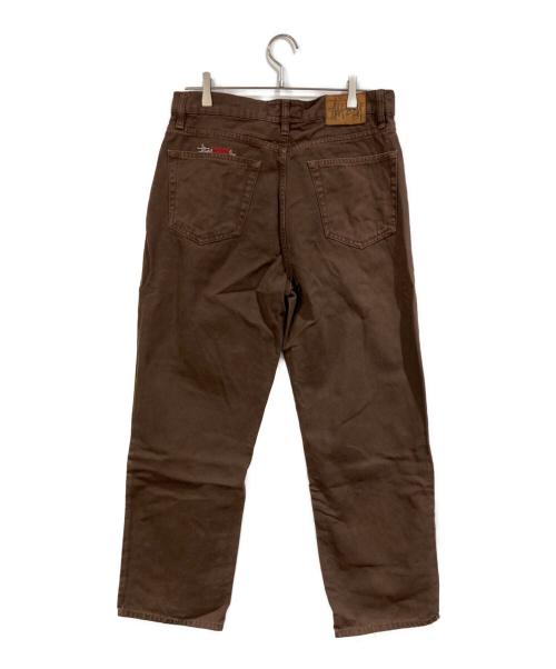 stussy（ステューシー）stussy (ステューシー) CLASSIC PANT WASHED CANVAS ブラウン サイズ:SIZE 32の古着・服飾アイテム
