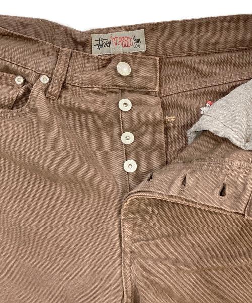 stussy（ステューシー）stussy (ステューシー) CLASSIC PANT WASHED CANVAS ブラウン サイズ:SIZE 32の古着・服飾アイテム