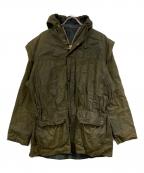 Barbourバブアー）の古着「フーデッドオイルドジャケット」｜グリーン