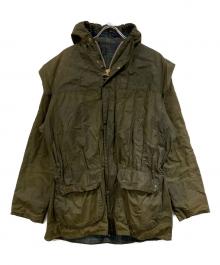 Barbour（バブアー）の古着「フーデッドオイルドジャケット」｜グリーン
