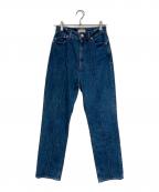 YANUKヤヌーク）の古着「Pintuck Straight デニムパンツ」｜ブルー