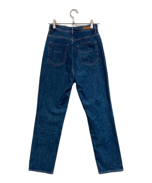 YANUK（ヤヌーク）YANUK (ヤヌーク) Pintuck Straight デニムパンツ ブルー サイズ:SIZE 25の古着・服飾アイテム