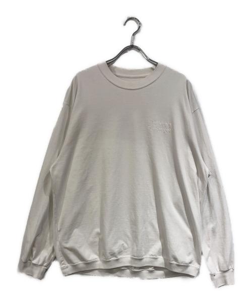 ENNOY（エンノイ）ENNOY (エンノイ) ロングスリーブヘムリブTシャツ ホワイト サイズ:SIZE Mの古着・服飾アイテム