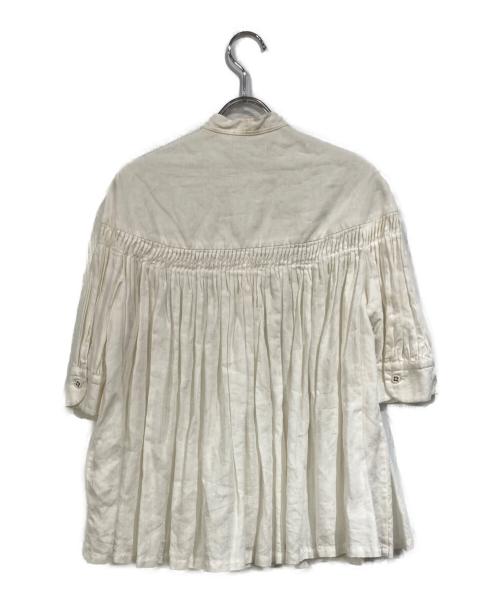 SCYE（サイ）SCYE (サイ) リネン高密度半袖ブラウス ホワイト サイズ:SIZE 38の古着・服飾アイテム